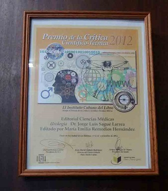 Premio de la Crítica Científico-Técnica a las mejores obras publicadas en el año 2012 