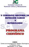 091111 V Congreso de Nutricion Clinica -Portada Programa Cientifico cp