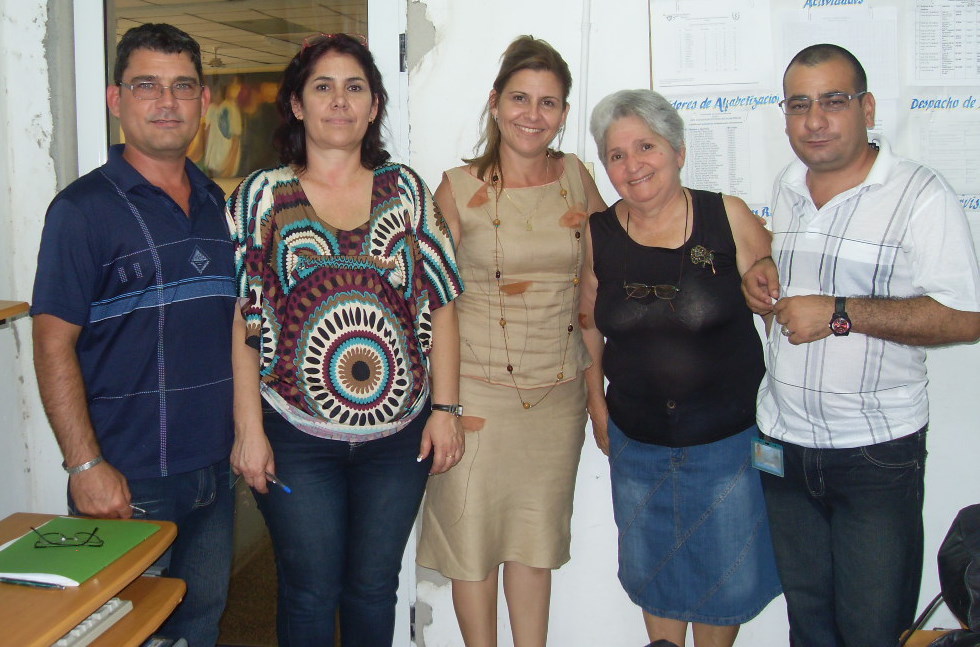 Especialistas de la Red Infomed en el CPICM de Holguín. 2011