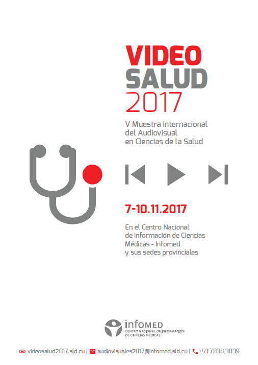 Poster de la Segunda Jornada de VideoSalud. 2017